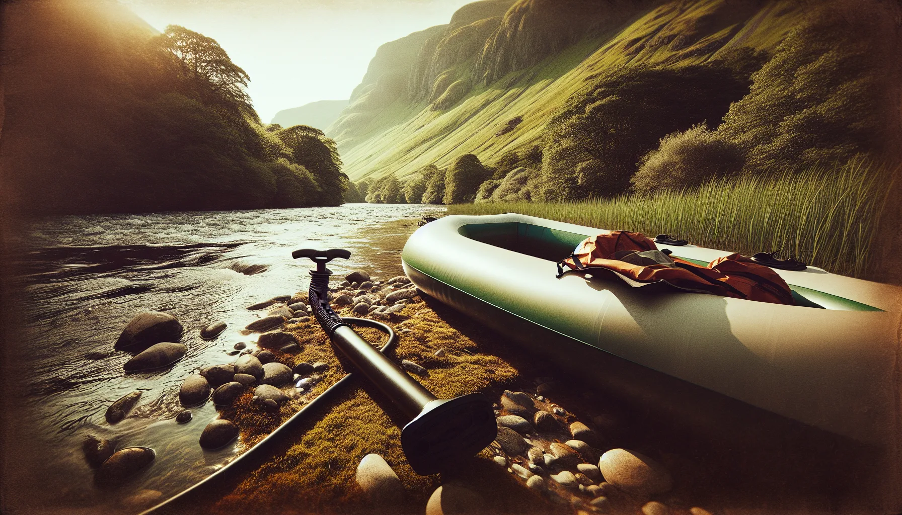 Kayakers paddling on a scenic UK waterway