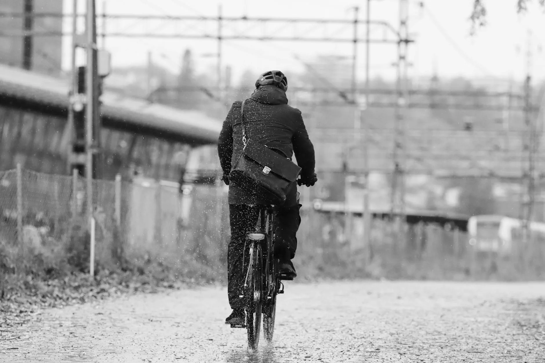 Waterproof backpack for cycling commuting in rain