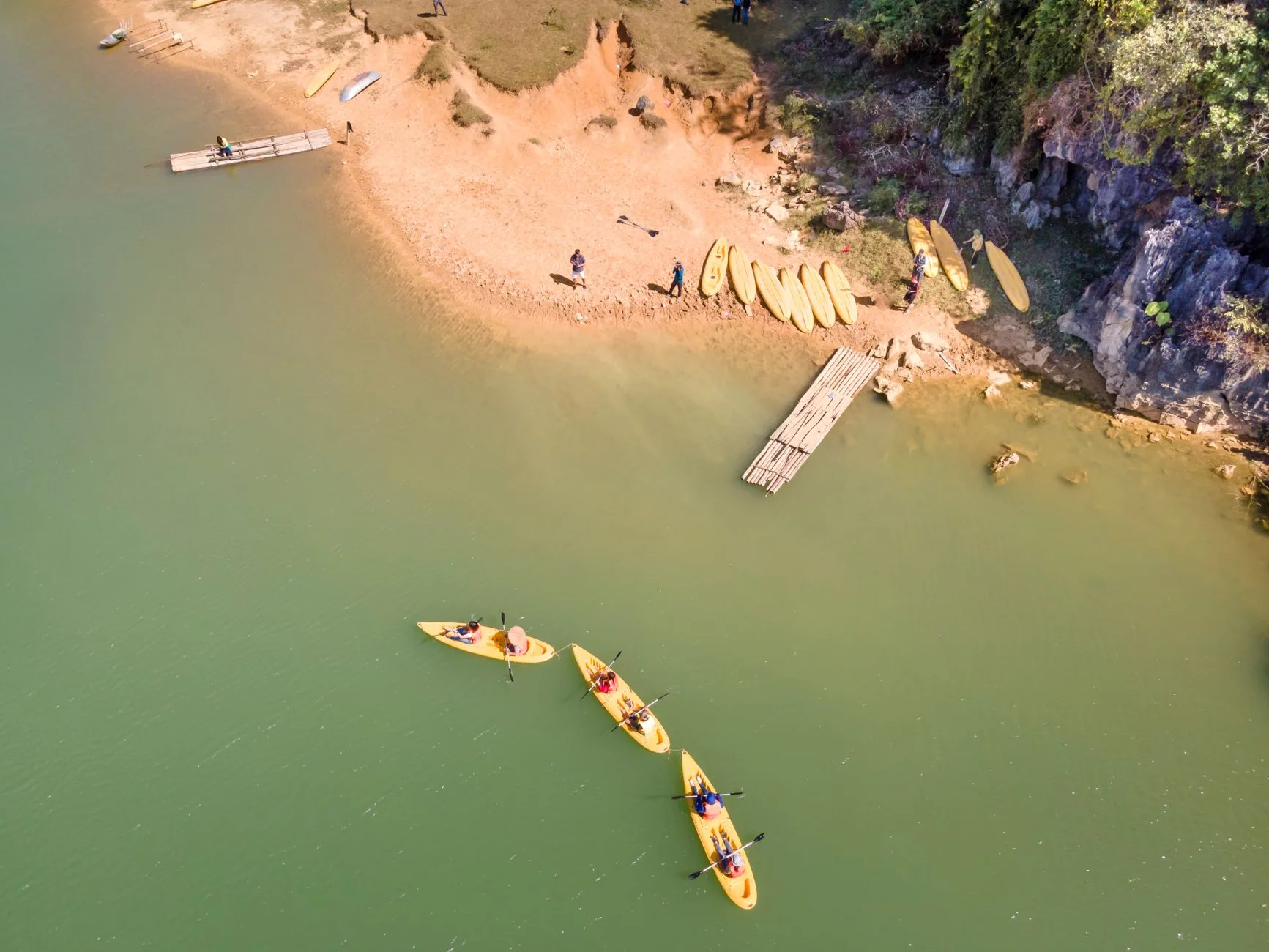 Sit-on-top kayak on a beach for relaxed summer paddling